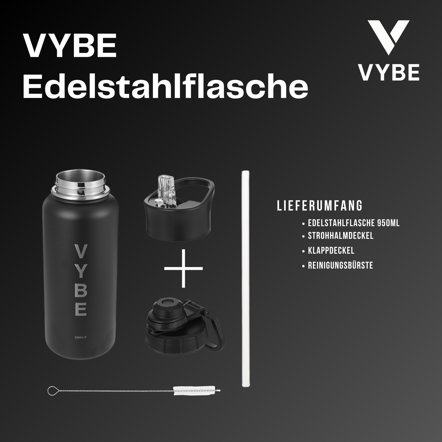 VYBE Edelstahlflasche 950ml